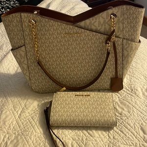 MK handbag & wallet set